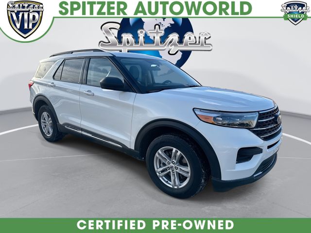 White Metallic 2022 Ford Explorer XLT AWD SUV / Crossover All-Wheel Drive Automatic