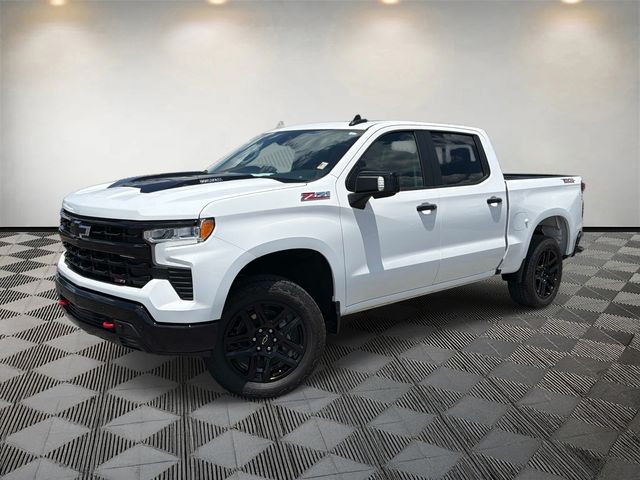 Summit White 2024 Chevrolet Silverado 1500 LT Trail Boss Crew Cab 4WD Pickup Truck Four-Wheel Drive Automatic