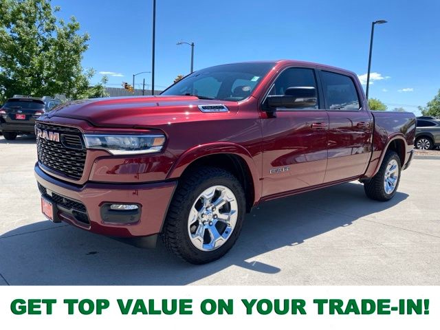 Delmonico Red Pearlcoat 2025 RAM 1500 Pickup Truck Four-Wheel Drive 8-Speed Automatic