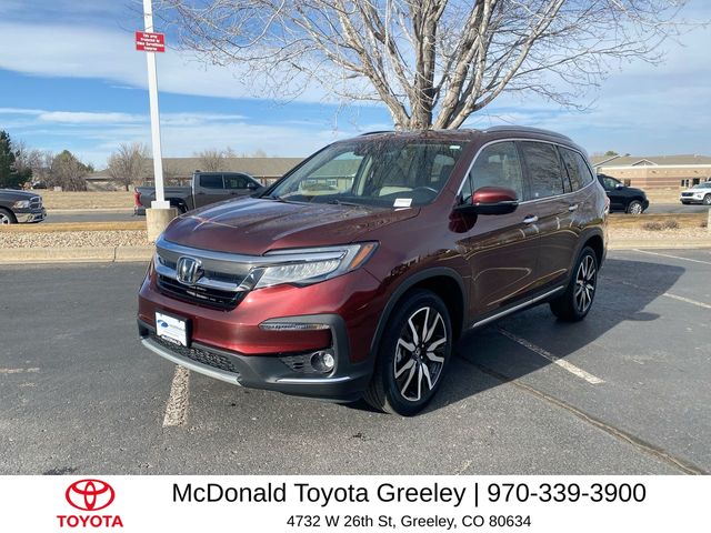 Red (Deep Scarlet Pearl) 2021 Honda Pilot Elite AWD SUV / Crossover All-Wheel Drive 9-Speed Automatic