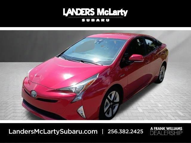 Red 2017 Toyota Prius Hatchback Front-Wheel Drive Continuously Variable Transmission