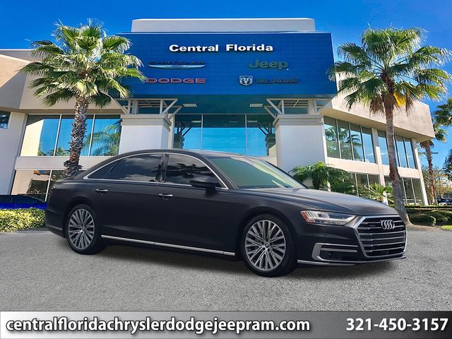 Mythos Black Metallic 2019 Audi A8 Sedan All-Wheel Drive 8-Speed Automatic