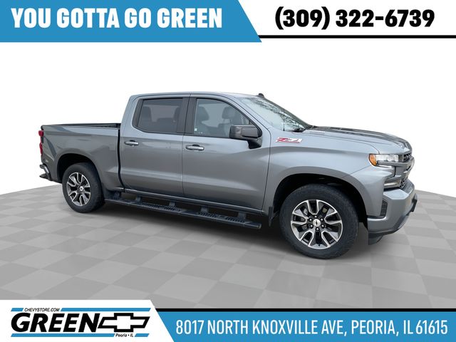 Gray (Satin Steel Metallic) 2021 Chevrolet Silverado 1500 RST Crew Cab 4WD Pickup Truck Four-Wheel Drive Automatic