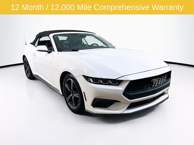 Oxford White 2024 Ford Mustang EcoBoost Premium Convertible RWD Convertible Rear-Wheel Drive Automatic