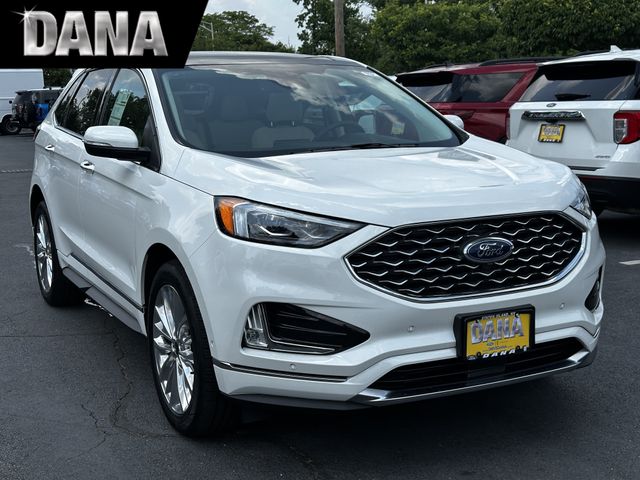 Star White Metallic Tri-Coat 2024 Ford Edge SUV / Crossover All-Wheel Drive 8-Speed Automatic