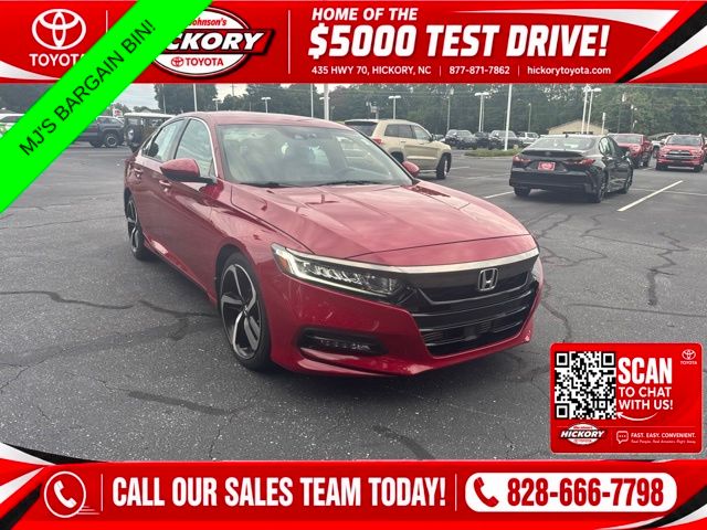 Radiant Red Metallic 2020 Honda Accord Sedan Front-Wheel Drive Continuously Variable Transmission