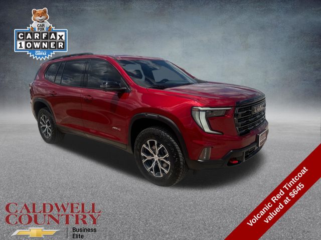 Volcanic Red Tintcoat 2025 GMC Acadia SUV / Crossover Four-Wheel Drive 8-Speed Automatic