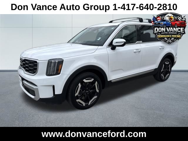 Glacial White Pearl 2025 Kia Telluride S AWD SUV / Crossover All-Wheel Drive 8-Speed Automatic
