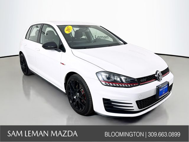 Pure White 2017 Volkswagen Golf GTI 2.0T S 4-Door FWD Hatchback Front-Wheel Drive 6-Speed Manual