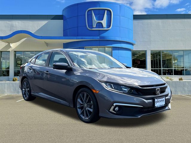 Gray 2020 Honda Civic EX-L Sedan FWD Sedan Front-Wheel Drive Continuously Variable Transmission