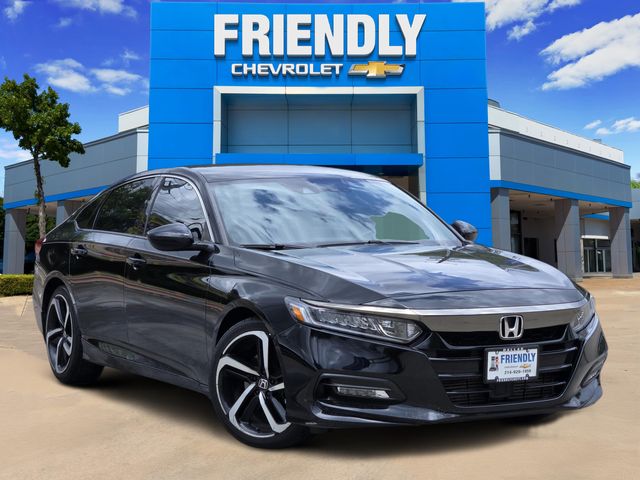 Crystal Black Pearl 2018 Honda Accord Sedan Front-Wheel Drive Continuously Variable Transmission