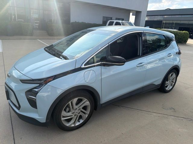 Tide Metallic (Ice Blue) 2023 Chevrolet Bolt EV Hatchback Front-Wheel Drive 1-Speed Automatic