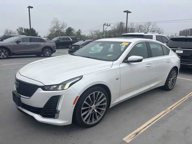 Crystal White Tricoat 2020 Cadillac CT5 Premium Luxury Sedan AWD Sedan All-Wheel Drive Automatic