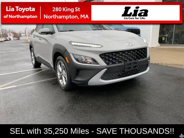 Cyber Silver 2023 Hyundai Kona SEL AWD SUV / Crossover All-Wheel Drive Continuously Variable Transmission