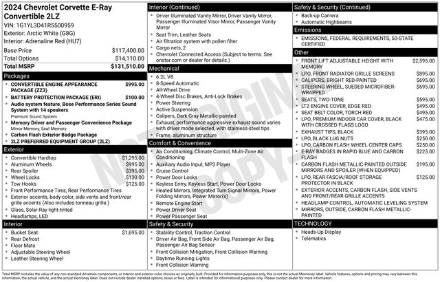 Used 2024 Chevrolet Corvette For Sale in Grove City, OH