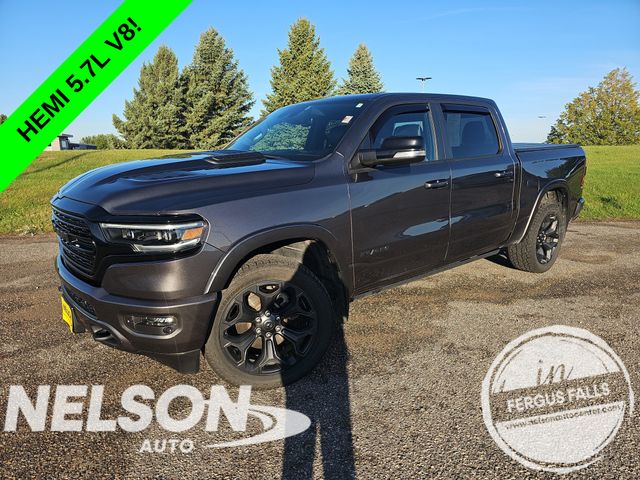 Gray (Granite Crystal Metallic Clearcoat) 2021 RAM 1500 Pickup Truck Four-Wheel Drive 8-Speed Automatic