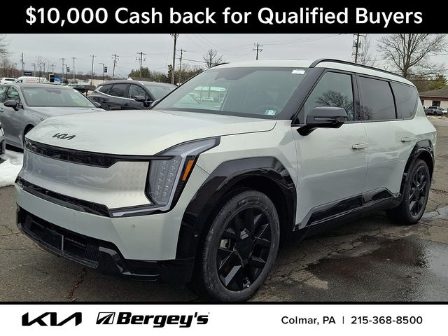 White (Ivory Silver) 2026 Kia EV9 SUV / Crossover All-Wheel Drive 1-Speed Automatic