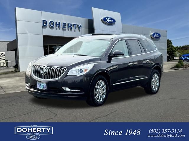 Gray (Iridium Metallic) 2014 Buick Enclave Leather AWD SUV / Crossover All-Wheel Drive 6-Speed Automatic
