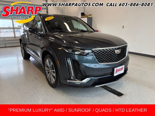 Blue 2021 Cadillac XT6 SUV / Crossover Four-Wheel Drive 9-Speed Automatic