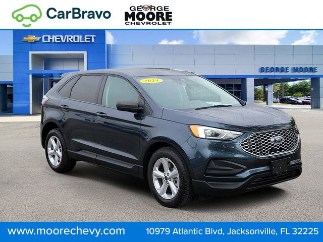 Blue Metallic 2024 Ford Edge SUV / Crossover All-Wheel Drive 8-Speed Automatic