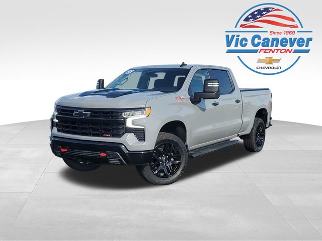 Slate Gray Metallic 2024 Chevrolet Silverado 1500 LT Trail Boss Crew Cab 4WD Pickup Truck Four-Wheel Drive Automatic