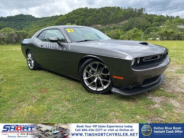 Gray (Granite Crystal Metallic Clearcoat) 2021 Dodge Challenger GT RWD Coupe Rear-Wheel Drive 8-Speed Automatic