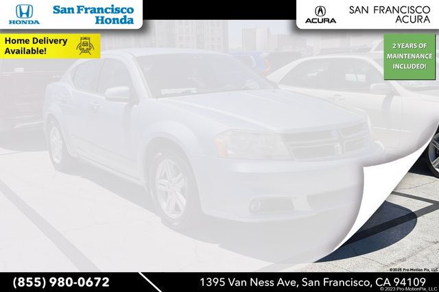 Crystal Blue Pearlcoat 2013 Dodge Avenger Sedan Front-Wheel Drive 6-Speed Automatic