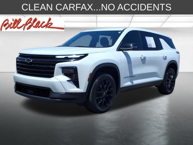 Summit White 2024 Chevrolet Traverse LS FWD SUV / Crossover Front-Wheel Drive 8-Speed Automatic