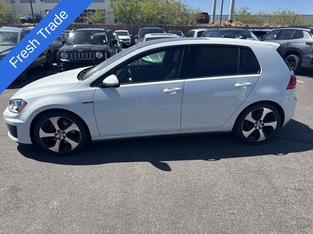 White 2015 Volkswagen Golf GTI 2.0T Autobahn 4-Door FWD Hatchback Front-Wheel Drive 6-Speed Manual