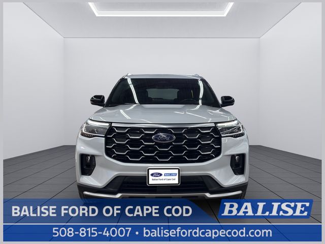 White Metallic 2025 Ford Explorer Platinum AWD SUV / Crossover All-Wheel Drive Automatic