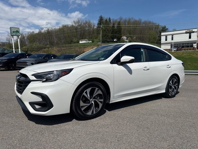Crystal White Pearl 2025 Subaru Legacy Premium AWD Sedan All-Wheel Drive Continuously Variable Transmission