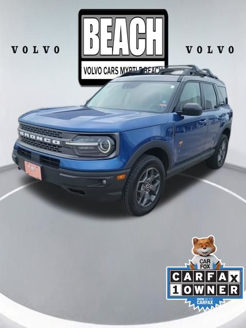 Blue Metallic 2023 Ford Bronco Sport SUV / Crossover All-Wheel Drive 8-Speed Automatic