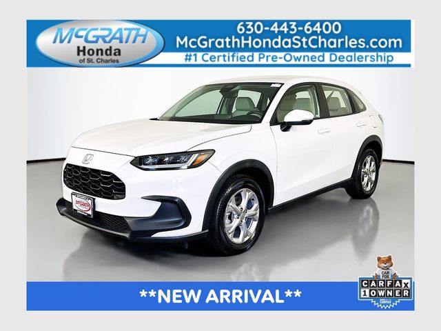 Platinum White Pearl 2023 Honda HR-V LX AWD SUV / Crossover All-Wheel Drive Continuously Variable Transmission