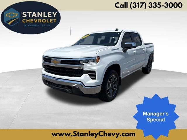 Summit White 2024 Chevrolet Silverado 1500 Pickup Truck Four-Wheel Drive 8-Speed Automatic