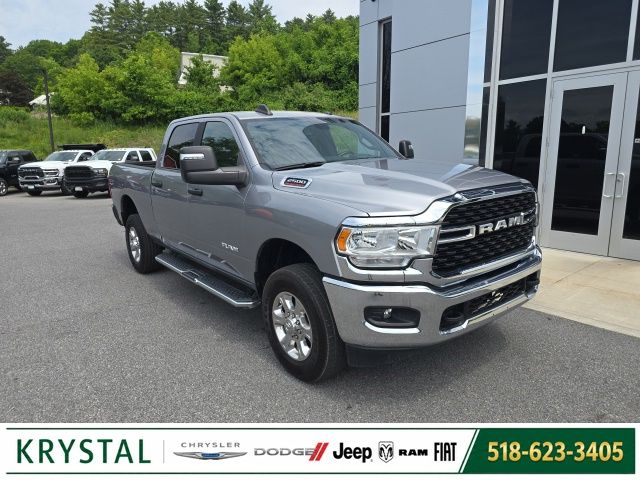 Billet Silver Metallic Clearcoat 2024 RAM 2500 Big Horn Crew Cab 4WD Pickup Truck Four-Wheel Drive 8-Speed Automatic