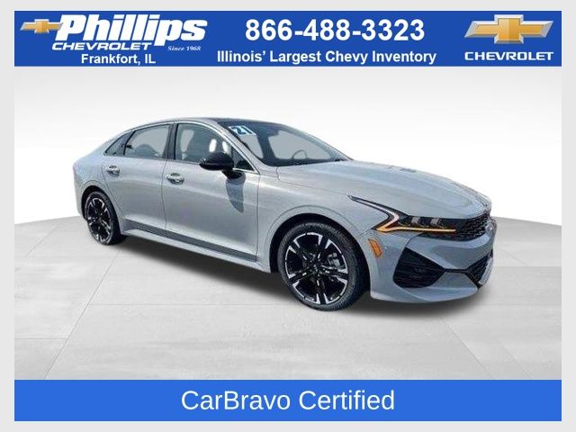Wolf Gray 2021 Kia K5 GT-Line FWD Sedan Front-Wheel Drive 8-Speed Automatic