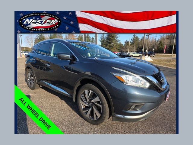 Arctic Blue Metallic 2018 Nissan Murano Platinum AWD SUV / Crossover All-Wheel Drive Continuously Variable Transmission