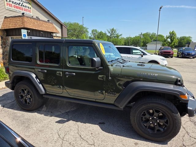 2021 Jeep Wrangler Unlimited Willys - Sarge Green Clearcoat exterior view 2