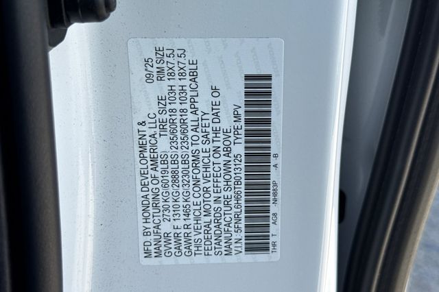 Certified Used 2026 Platinum White Pearl Honda EX-L image 34