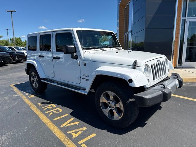 Used 2017 Bright White Clearcoat Jeep Unlimited Sahara image 2