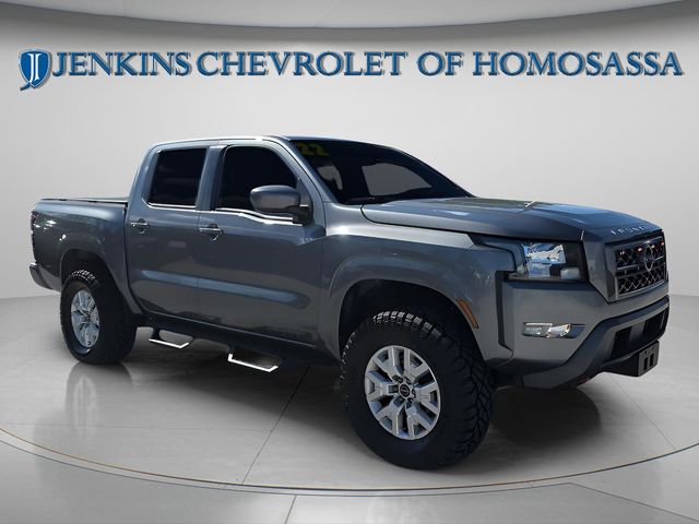 Gray (Gun Metallic) 2022 Nissan Frontier SV Crew Cab 4WD Pickup Truck Four-Wheel Drive 9-Speed Automatic