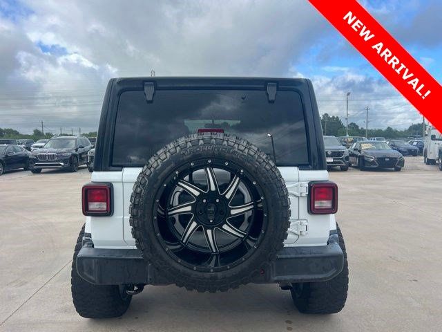 2020 Jeep Wrangler Unlimited Sahara White at Emmons Autoplex