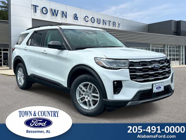 Star White Metallic Tri-Coat 2026 Ford Explorer SUV / Crossover Rear-Wheel Drive Automatic