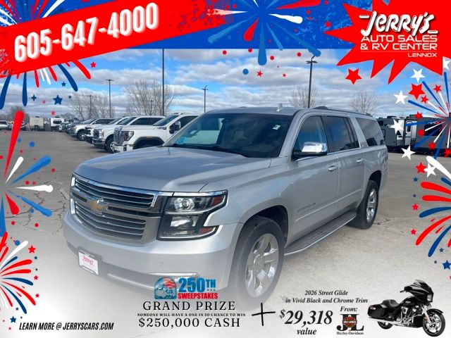 Silver Ice Metallic 2016 Chevrolet Suburban 1500 LTZ 4WD SUV / Crossover Four-Wheel Drive 6-Speed Automatic Overdrive
