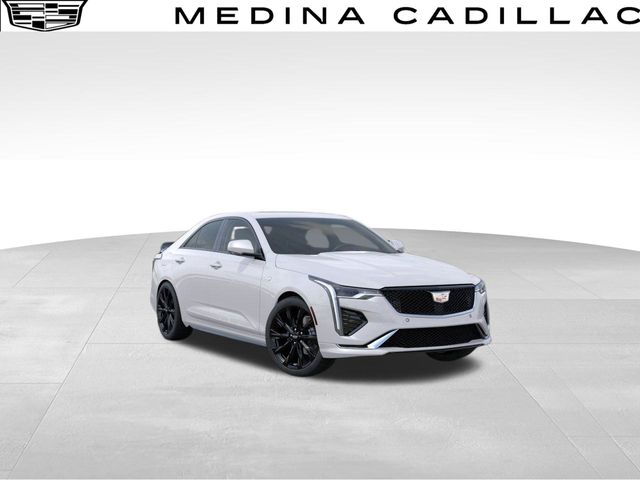 Crystal White Tricoat 2025 Cadillac CT4 Sedan All-Wheel Drive 8-Speed Automatic