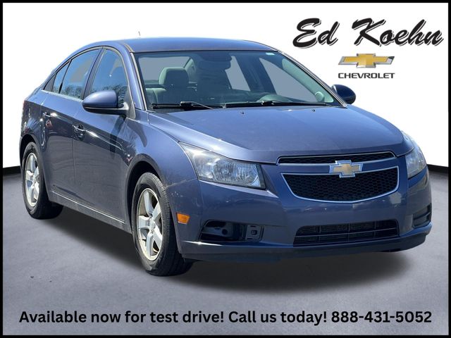 Atlantis Blue Metallic 2014 Chevrolet Cruze 1LT Sedan FWD Sedan Front-Wheel Drive 6-Speed Manual Overdrive