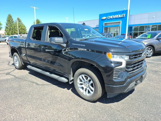 Black 2025 Chevrolet Silverado 1500 RST Crew Cab 4WD Pickup Truck Four-Wheel Drive Automatic