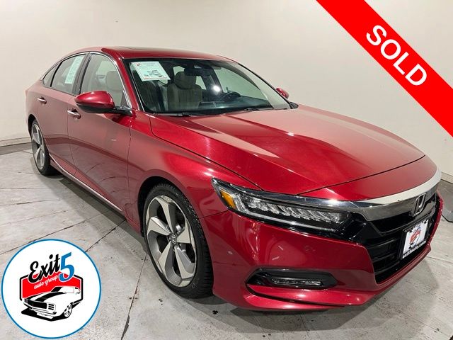 Red 2018 Honda Accord Sedan Front-Wheel Drive Continuously Variable Transmission
