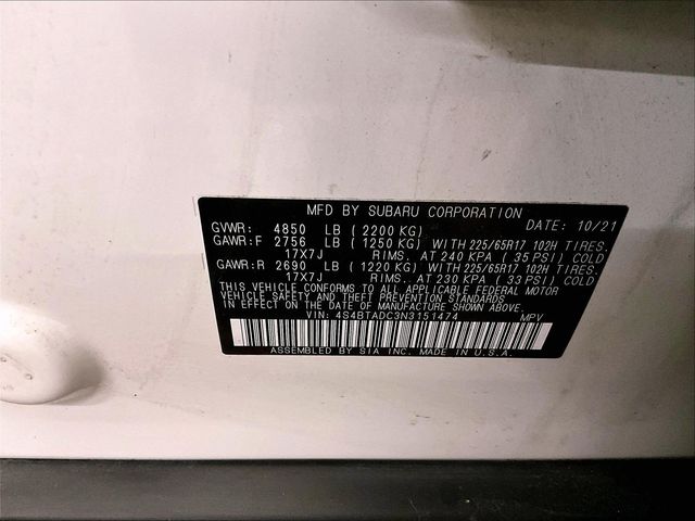 2022 Subaru Outback Premium White at South Hills Kia