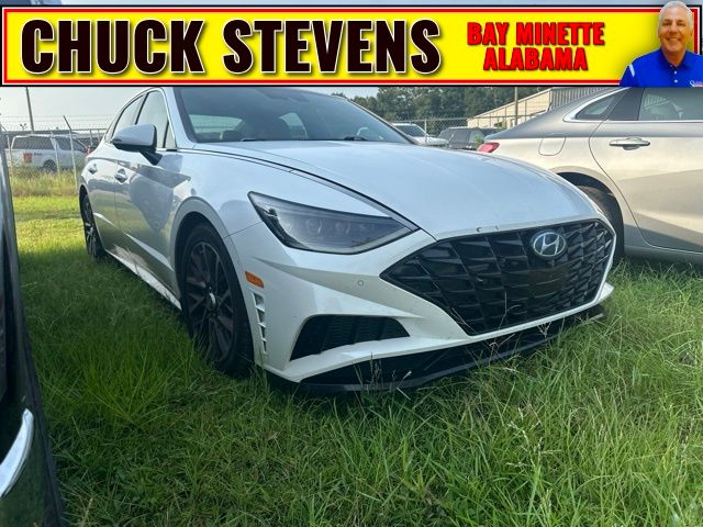 Quartz White 2021 Hyundai Sonata Sedan Front-Wheel Drive 8-Speed Automatic Overdrive